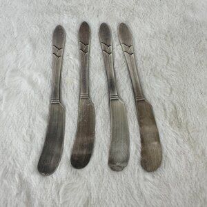 VTG Art Deco Oneida Community Silverplate Lady Hamilton Lot of 4 spreaders